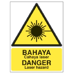 Warning Signs – Danger Laser Hazard