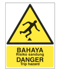 Warning Signs – Danger Trip Hazard