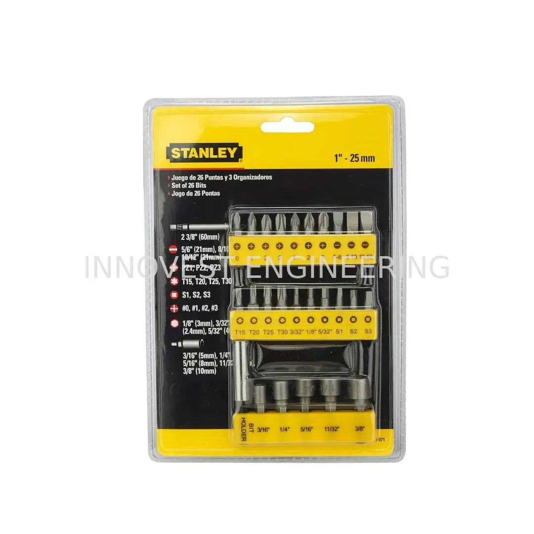 29 pcs Stanley 68-071 Screwdriver Insert Bit Set