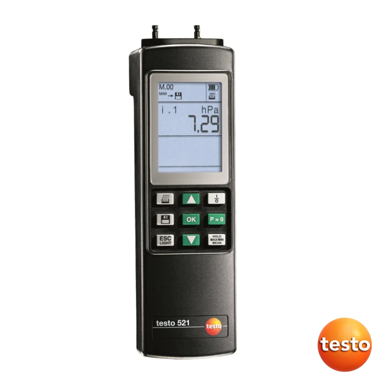 Testo 521-2 Differential Pressure Measuring Instrument (0.1 % of F.v.)
