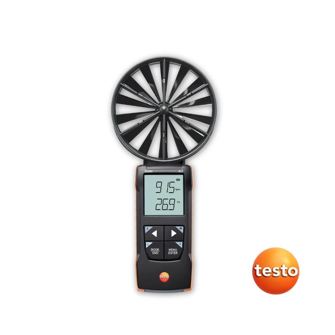 Testo 417 Digital 100mm Vane Anemometer
