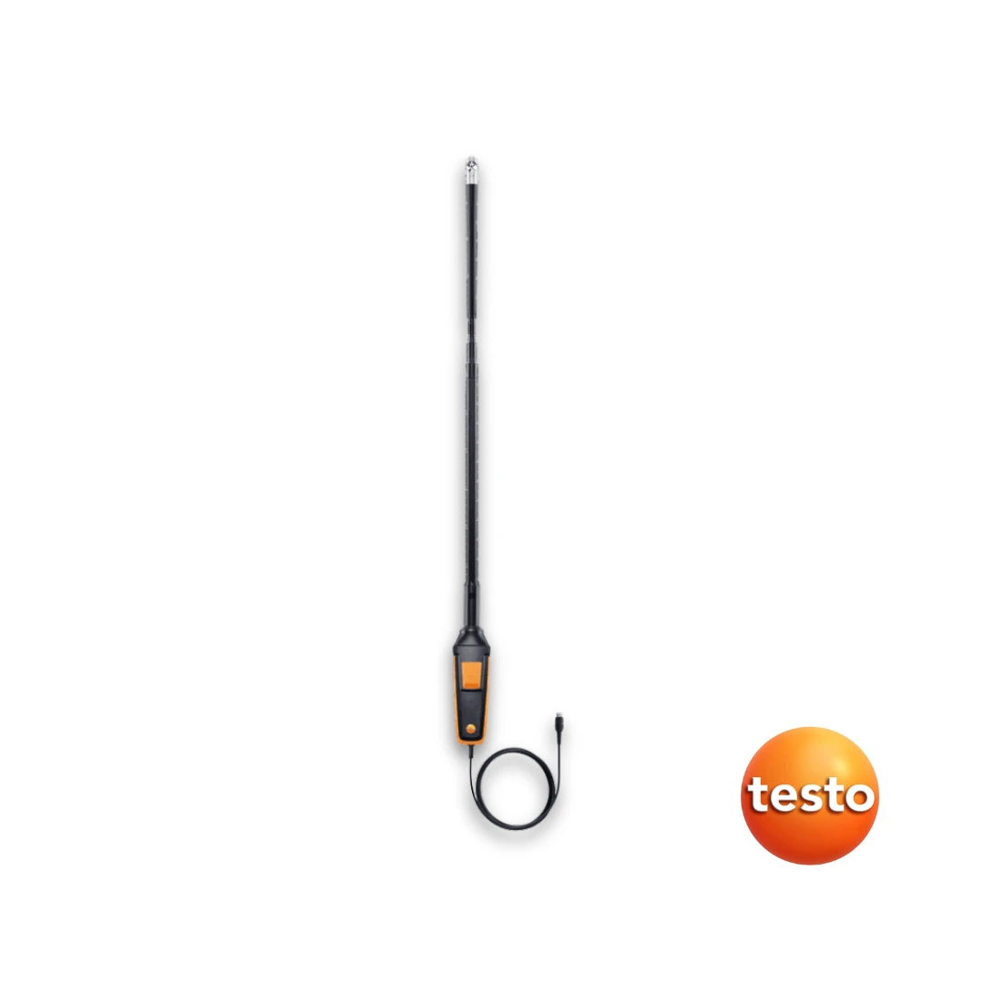Testo 16mm Vane Probe with Temperature Sensor (Wired)