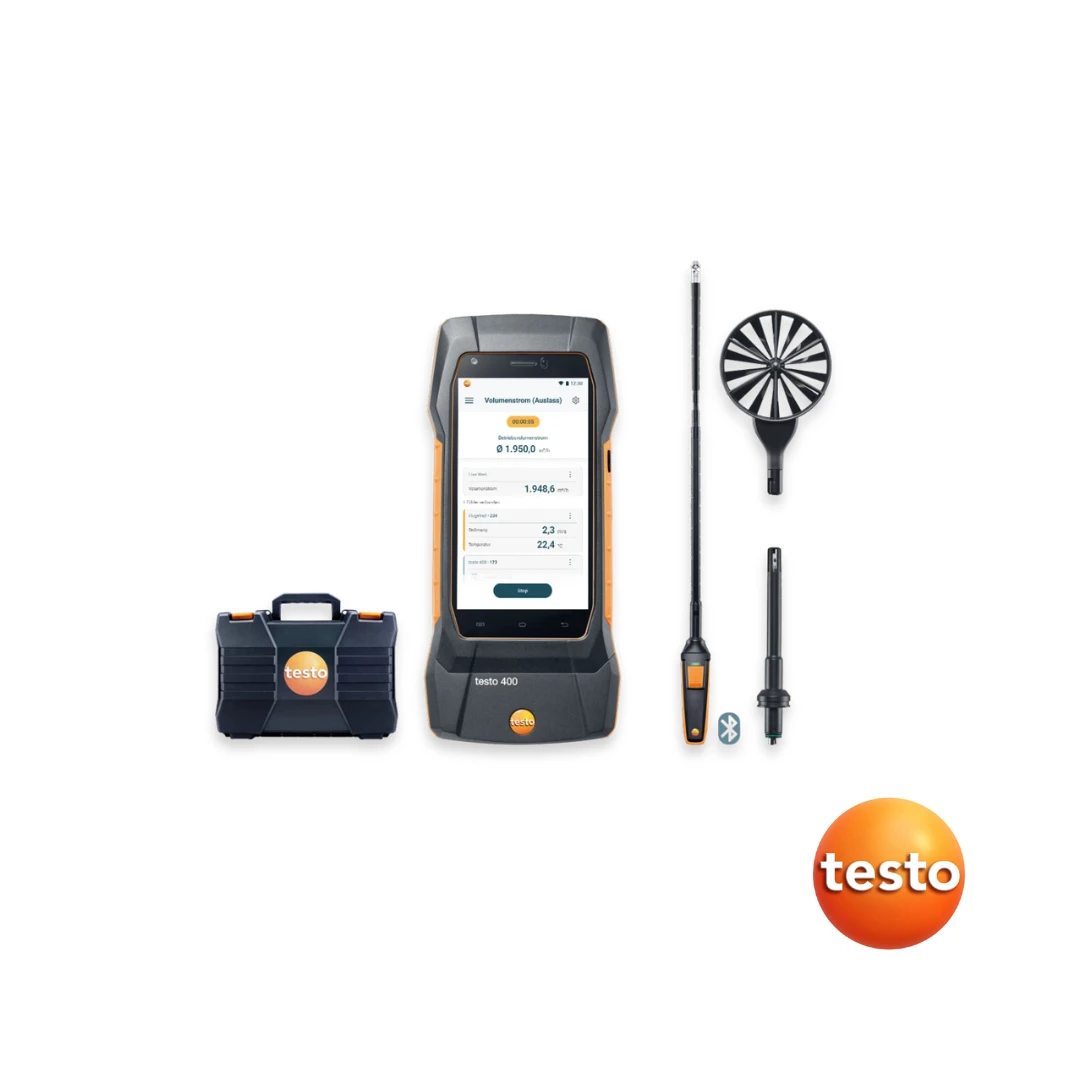 Testo 400 Air Flow Kit with 16mm Vane Probe