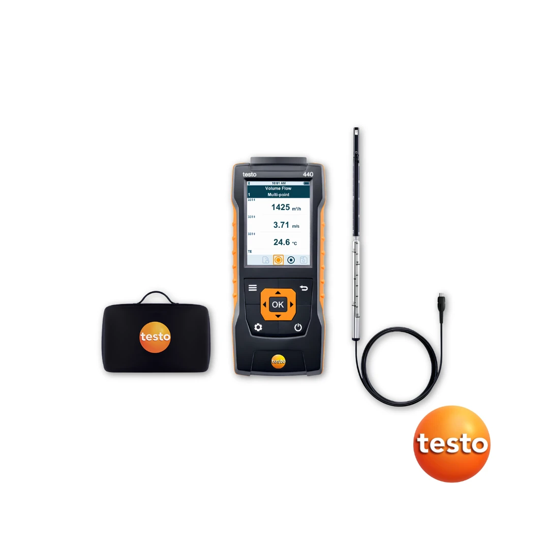 Testo 400 Air Flow Kit with Hot Wire Probe