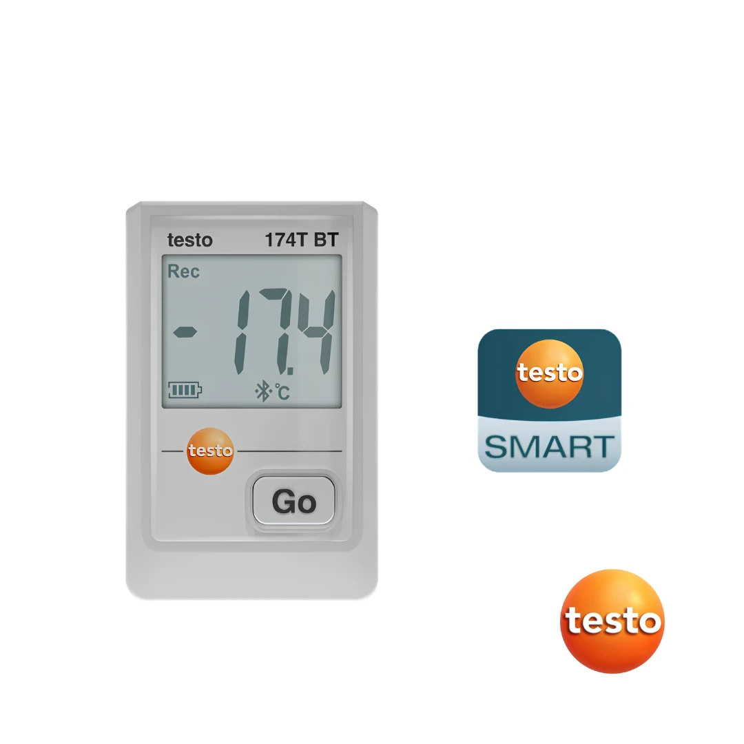 Testo 174 T BT - Mini Temperature Data Logger with Bluetooth and App Connection (0572-1742-01)