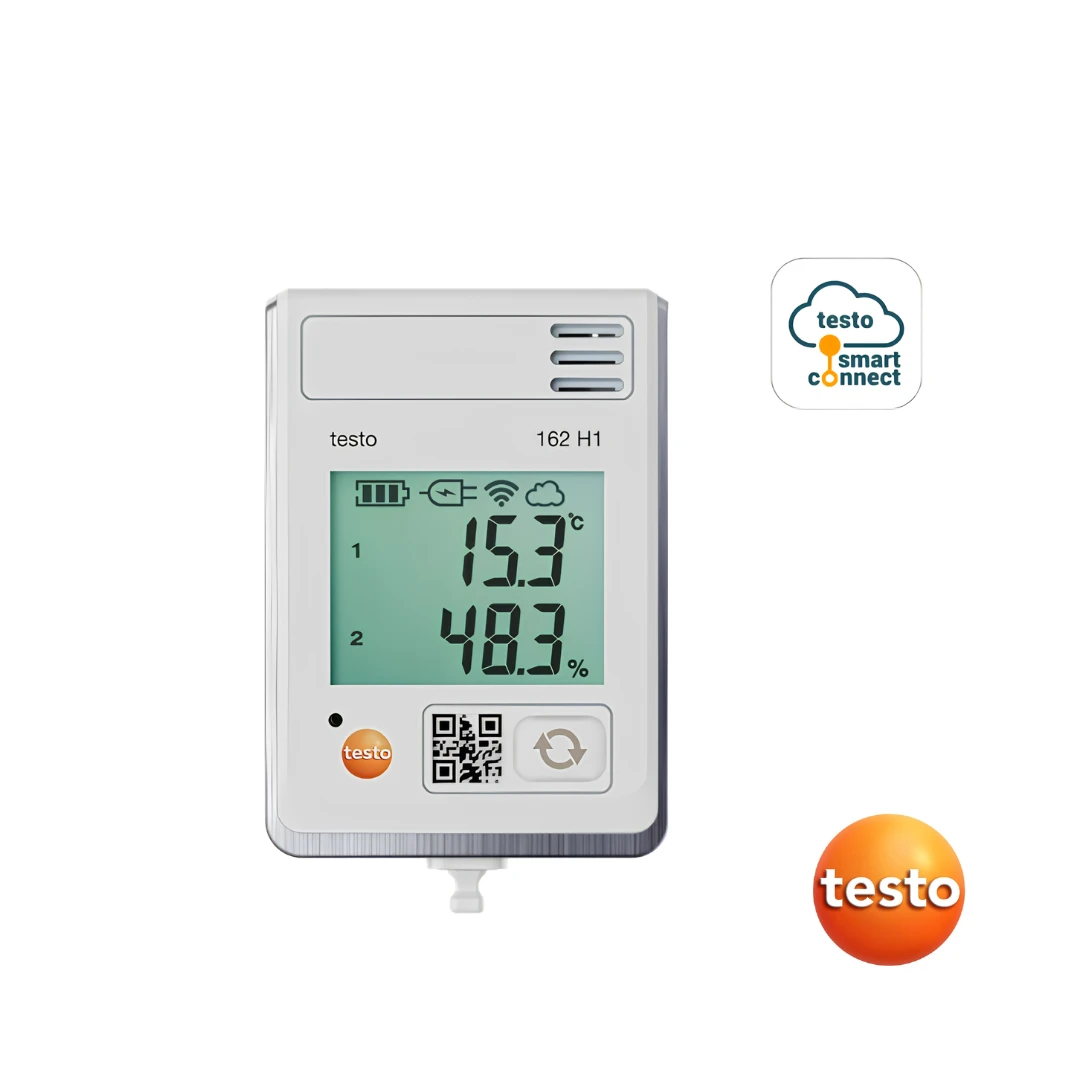 Testo 162 H1 - Online Data Logger with Display and Integrated Temperature and Humidity Sensor