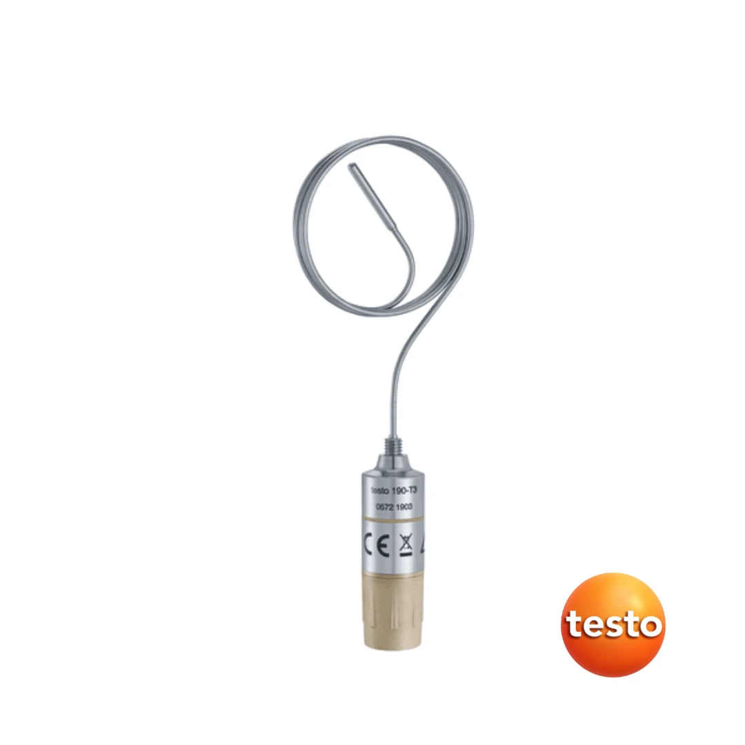 Testo 190-T3 CFR Temperature Data Logger with Long, Flexible Probe