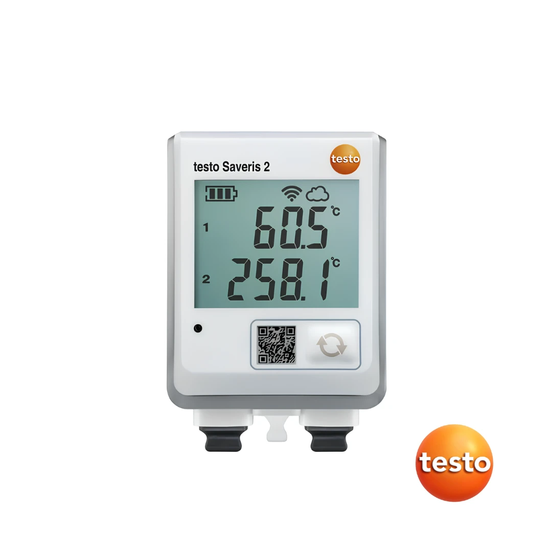 Testo Saveris 2-T3 - WiFi Data Logger with Display and 2 Connections for TC Temperature Probes