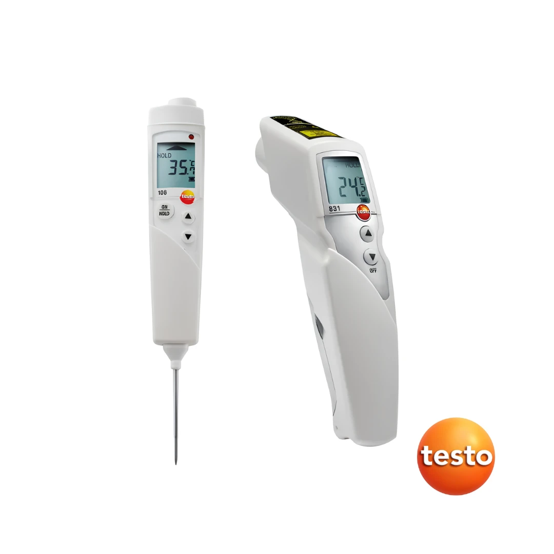 Testo Set with Testo 831 and Testo 106: Infrared Thermometer, Belt Holder, Incl