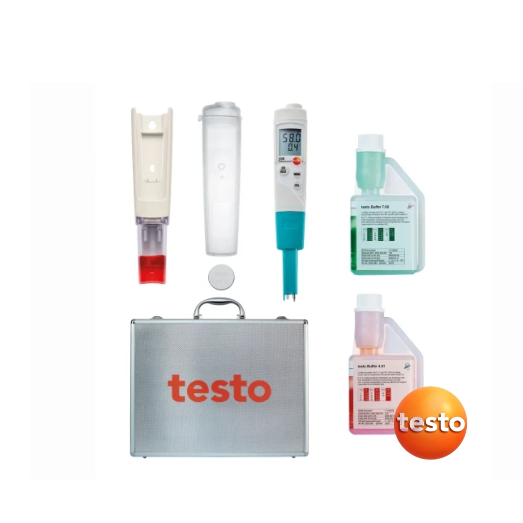 Testo 206-PH1 Starter Set - PH/Temperature Measuring Instrument for Liquids