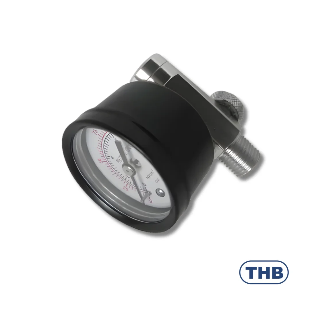 THB Air Flow Valve with Gauge 1/4" NPT (V512N)