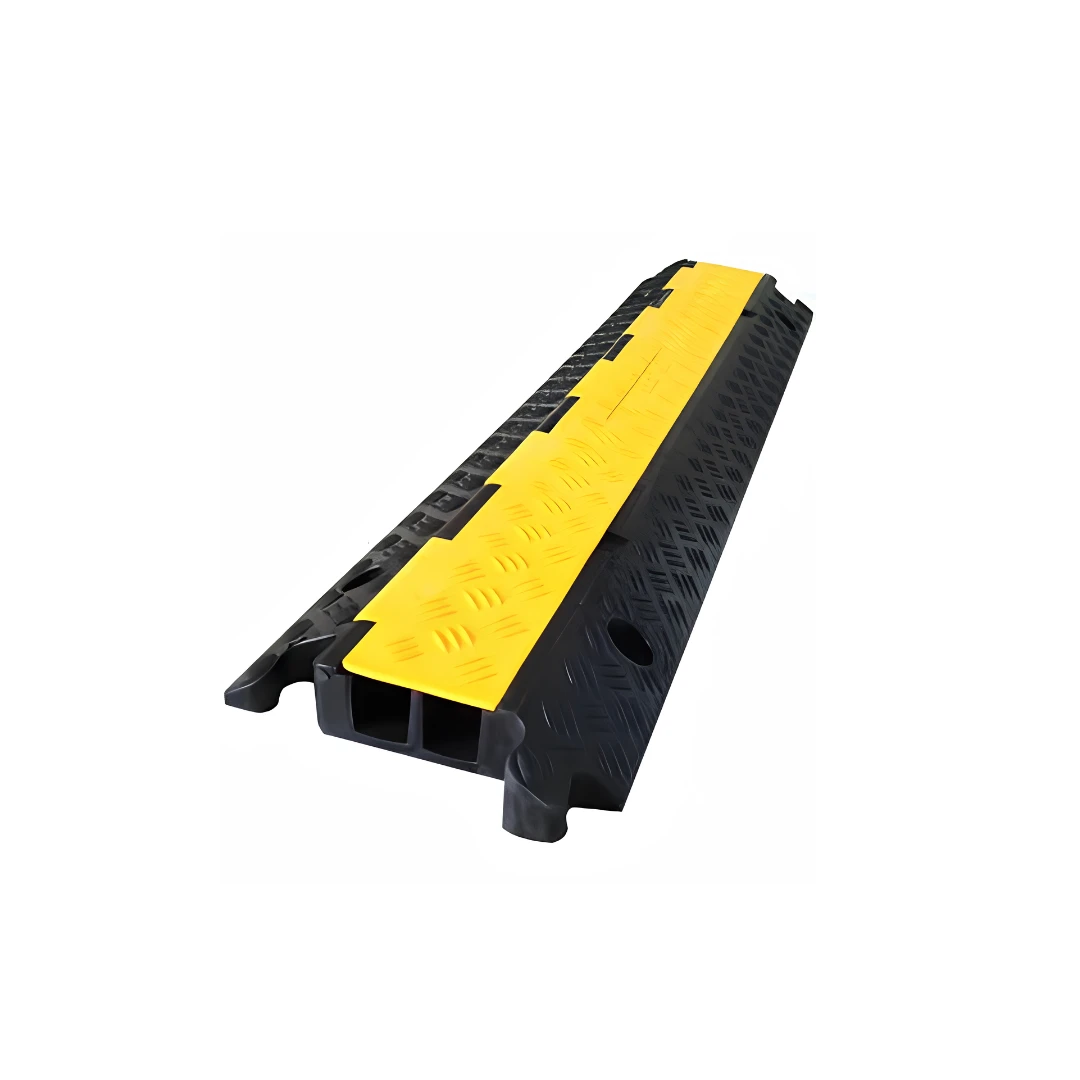 PVC Rubber Yellow/Black Cable Ramp Protector Hump