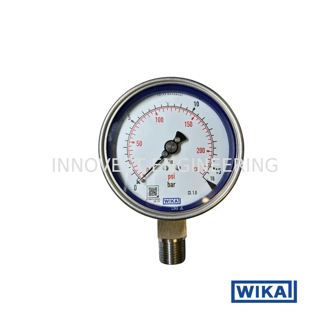 WIKA 213.53.063 General Pressure Gauge, G1/4B Bottom Connection