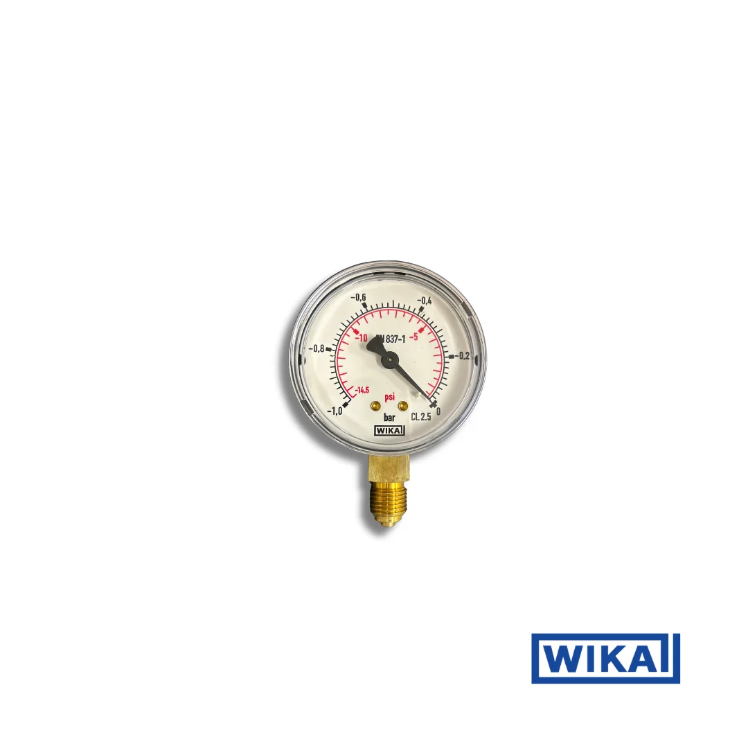 WIKA 111.10.063 General Vacuum Gauge, G1/4B, Bottom Connection