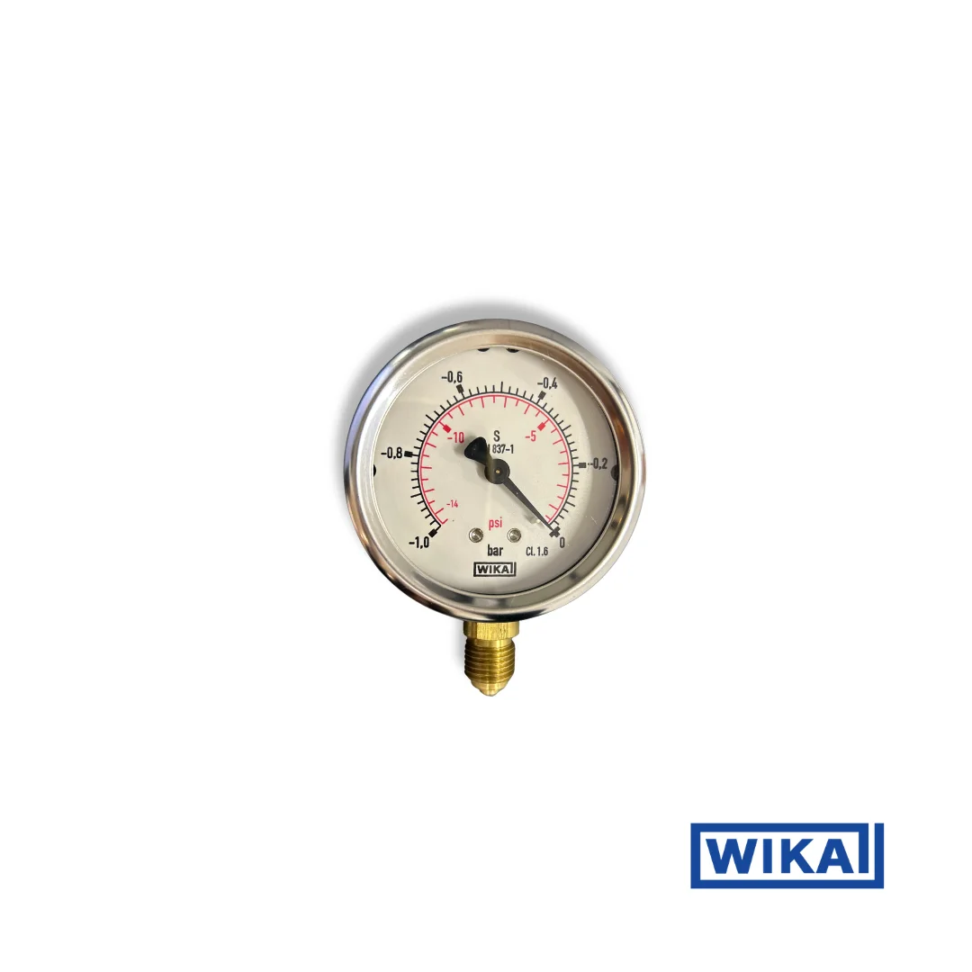 WIKA 212.53.063 General Vacuum Gauge, G1/4B, Bottom Connection